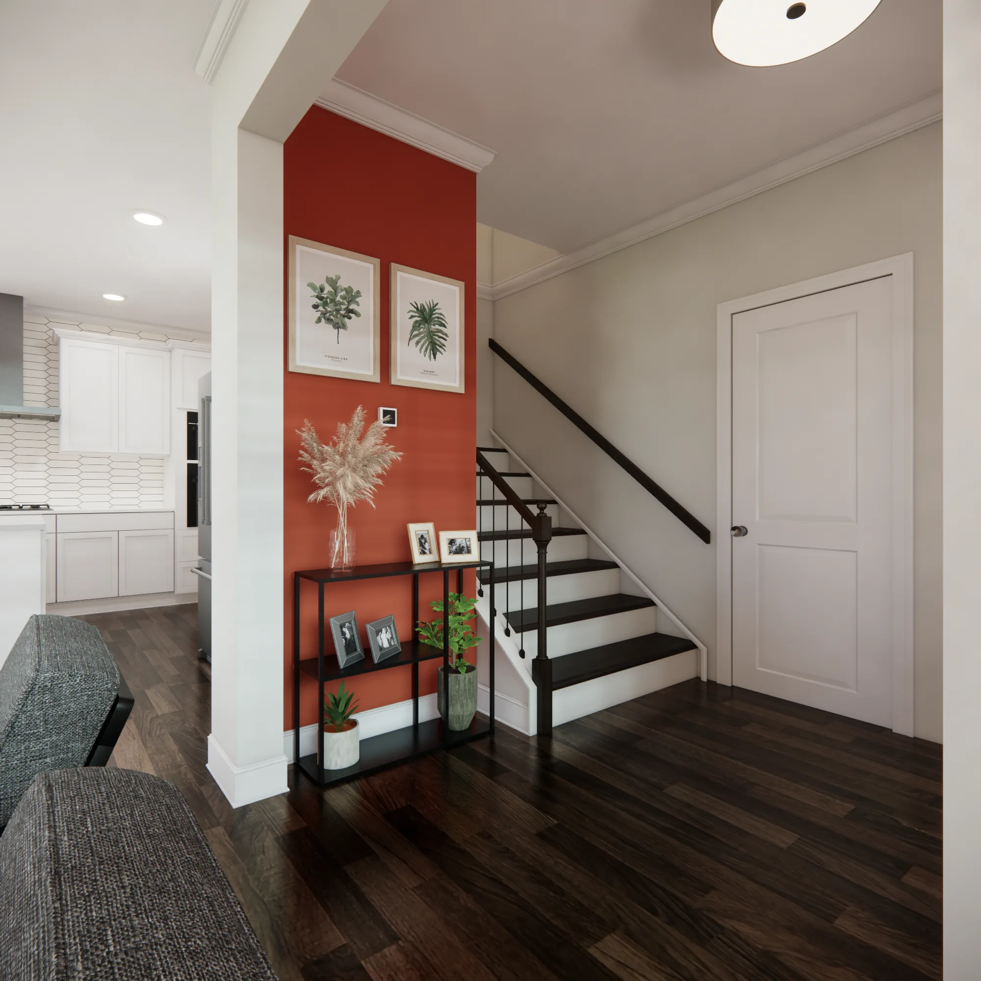 Whole-home design detail with refined materials and room-to-room continuity by Finch Home Studio in North Carolina