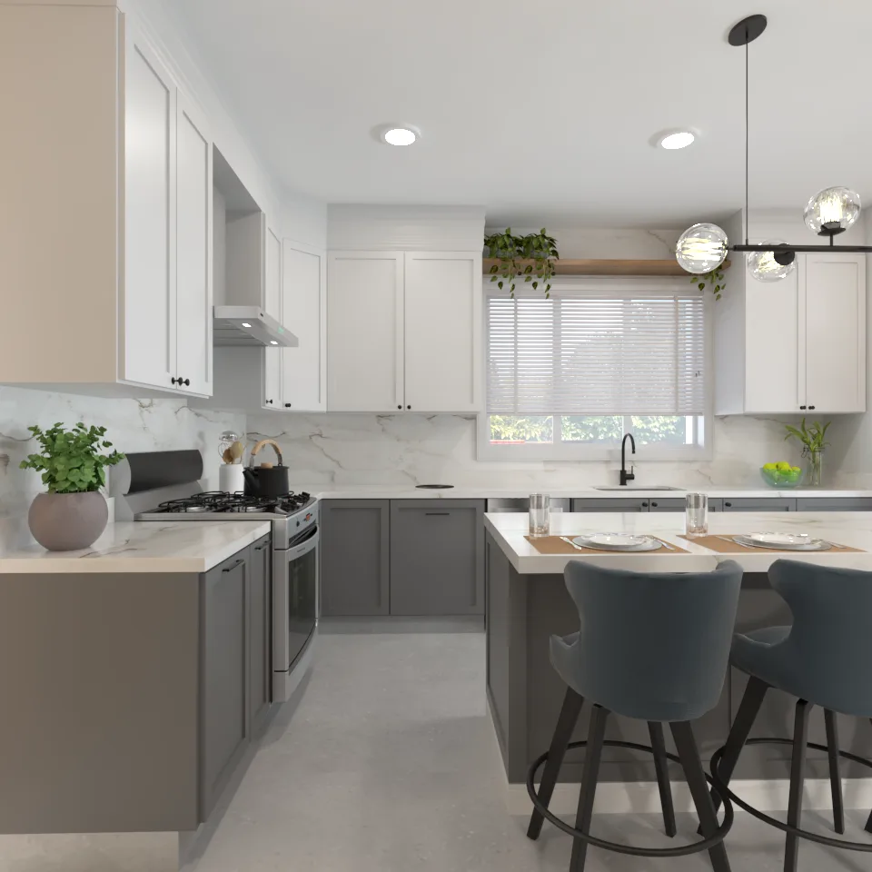 Kitchen finish relationships useful for builder or remodel selections by Finch Home Studio in North Carolina